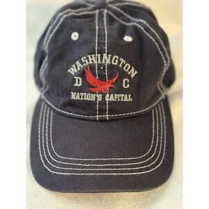 Washington DC Nation's Capital Red Eagle Blue‎ Baseball Adjustable Unisex Cap
